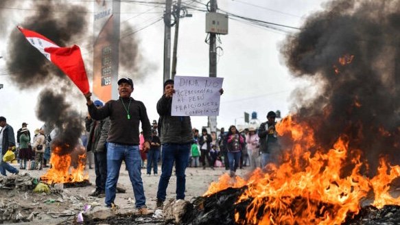 Image: PERU-POLITICS-PROTEST-CASTILLO-SUPPORTERS